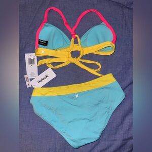 NWT HURLEY SWIM SUIT ,2 Piece ,Medium, similar to some triangl checkered bikini